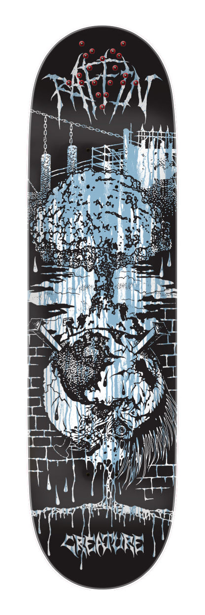 Creature Raffin BLKMTL Pro 8.53in x 32.19in Skateboard Deck