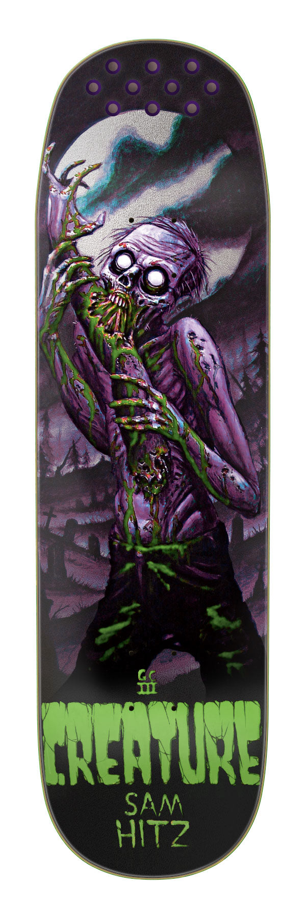 Creature Hitz Feeding Time XX Pro 9.0in x 32.55in Skateboard Deck