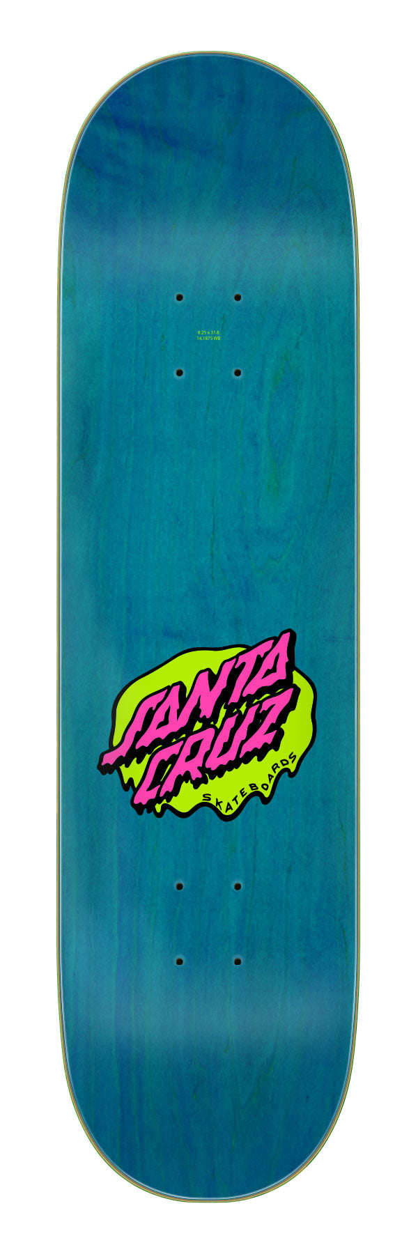 Santa Cruz Slime Scream Hand 7-Ply Birch 8.25in x 31.80in Skateboard Deck