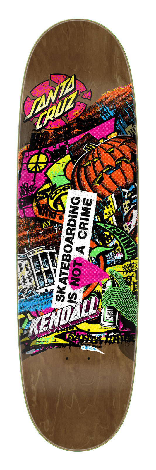 Santa Cruz Kendall Street Art Collage VX 9.0in x 32.00in Skateboard Deck
