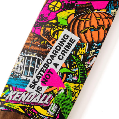 Santa Cruz Kendall Street Art Collage VX 9.0in x 32.00in Skateboard Deck
