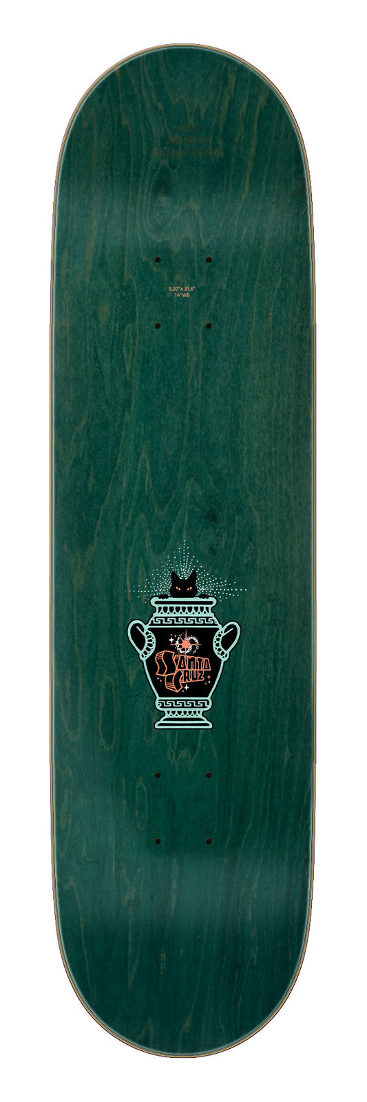 Santa Cruz Asta Cosmic Eyes Twin Pro 8.2in x 31.6in Skateboard Deck