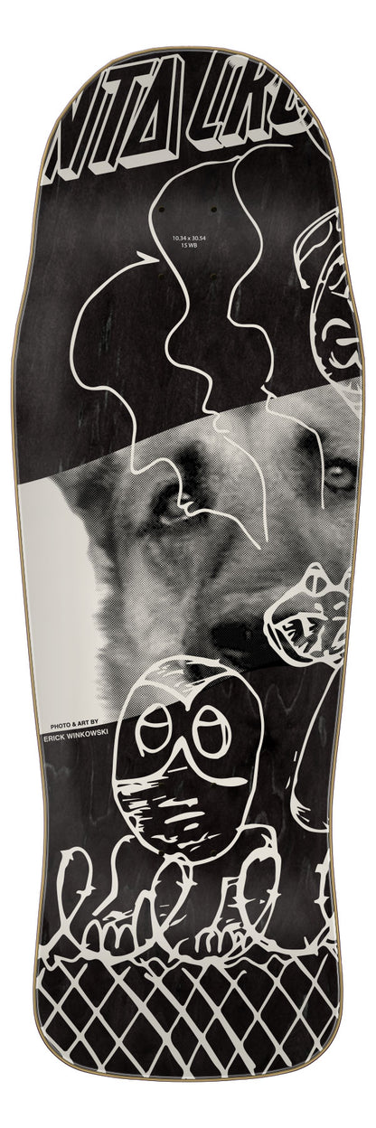 Santa Cruz Winkowski Tribute Pro Shaped 10.34in x 30.54in Skateboard Deck