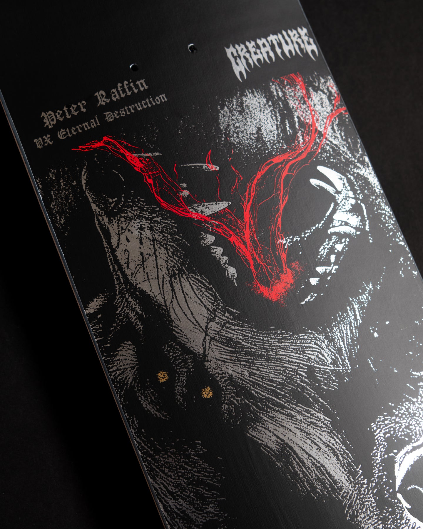 Creature Raffin Mortem VX 8.6in x 32.11in Skateboard Deck