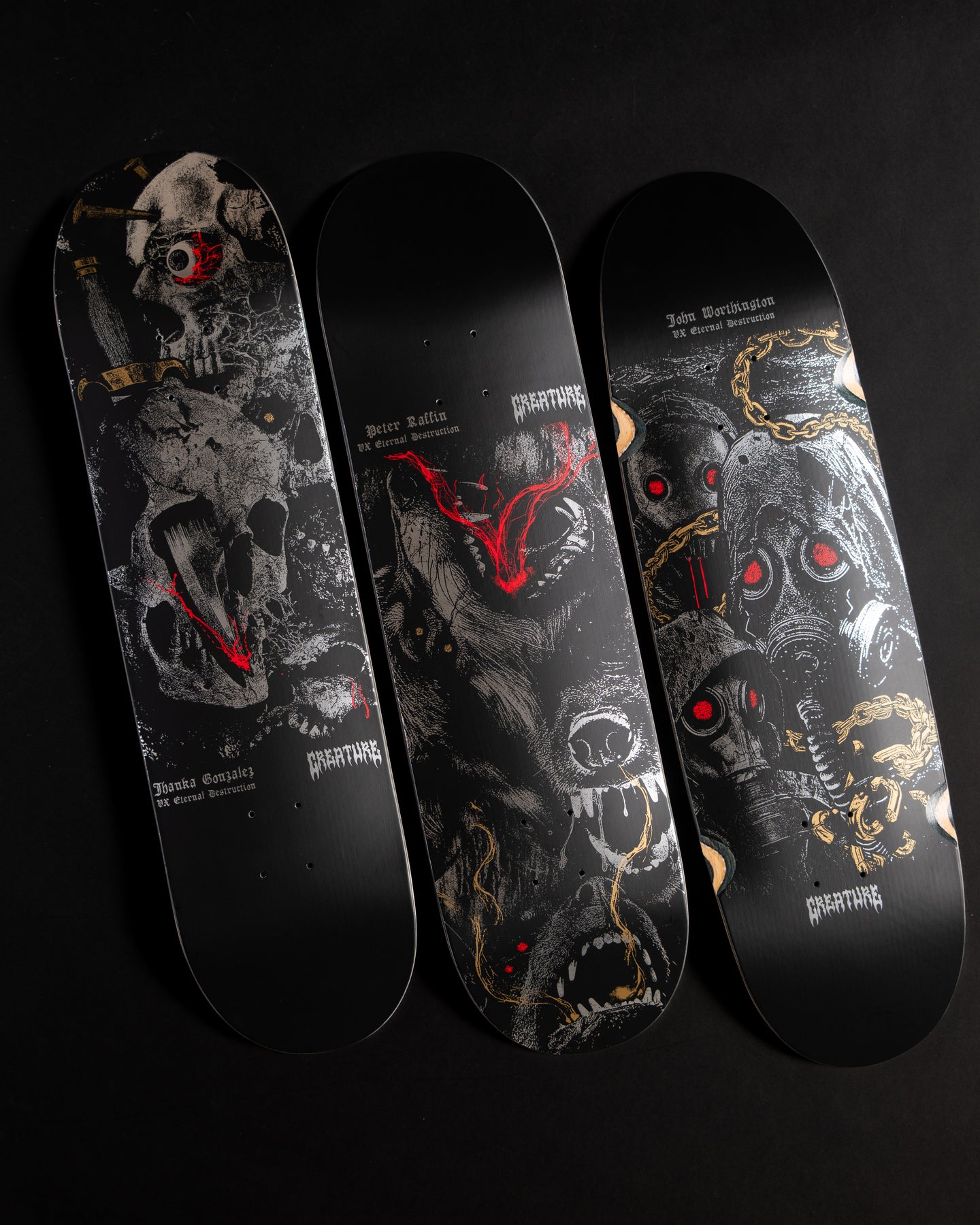 Creature Raffin Mortem VX 8.6in x 32.11in Skateboard Deck