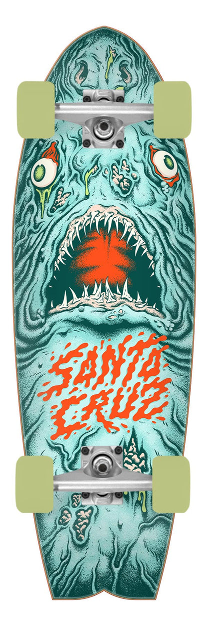 Santa Cruz Dead Shark 8.8in x 27.7in Shark Cruiser Longboard Complete