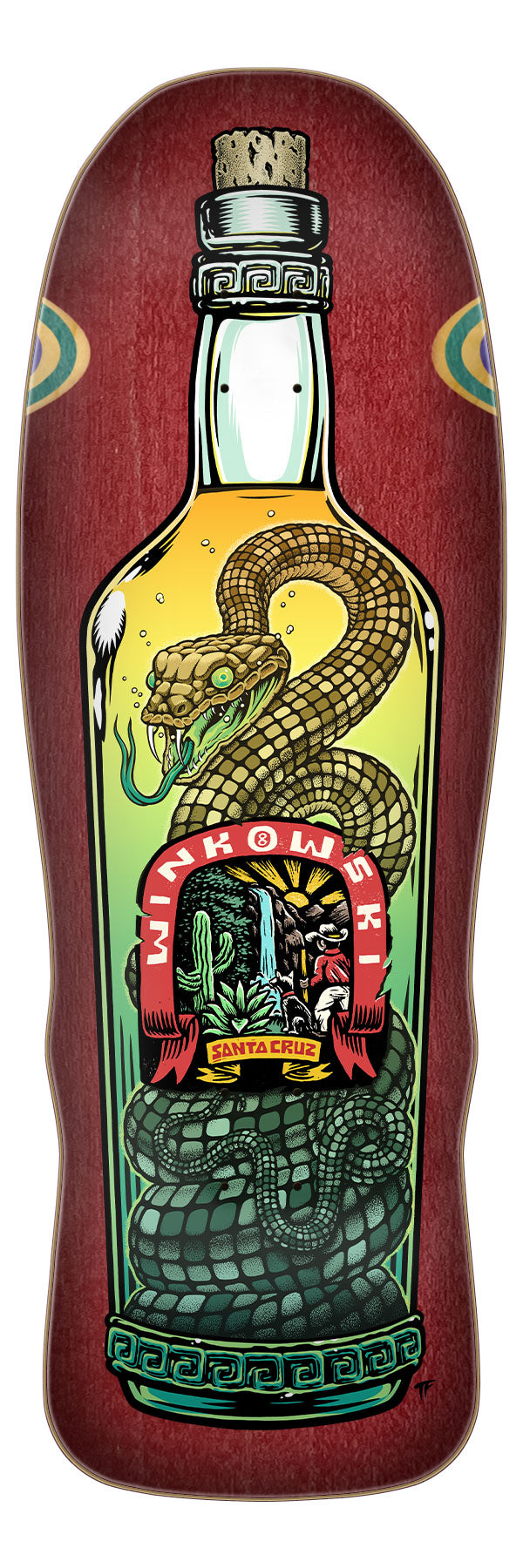 Santa Cruz Winkowski Agave Snake Pro Shaped 10.35in x 30.54in Skateboard Deck