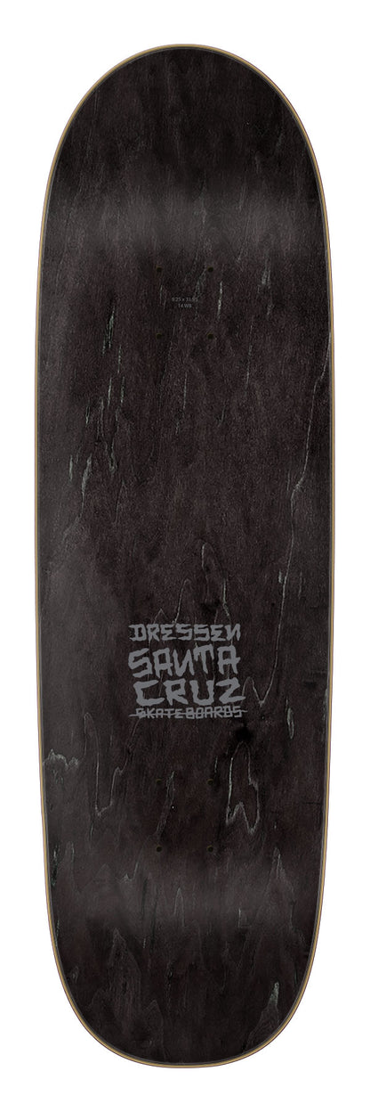 Santa Cruz Dressen Skull Rose Pro 9.25in x 31.95in Shaped Skateboard Deck