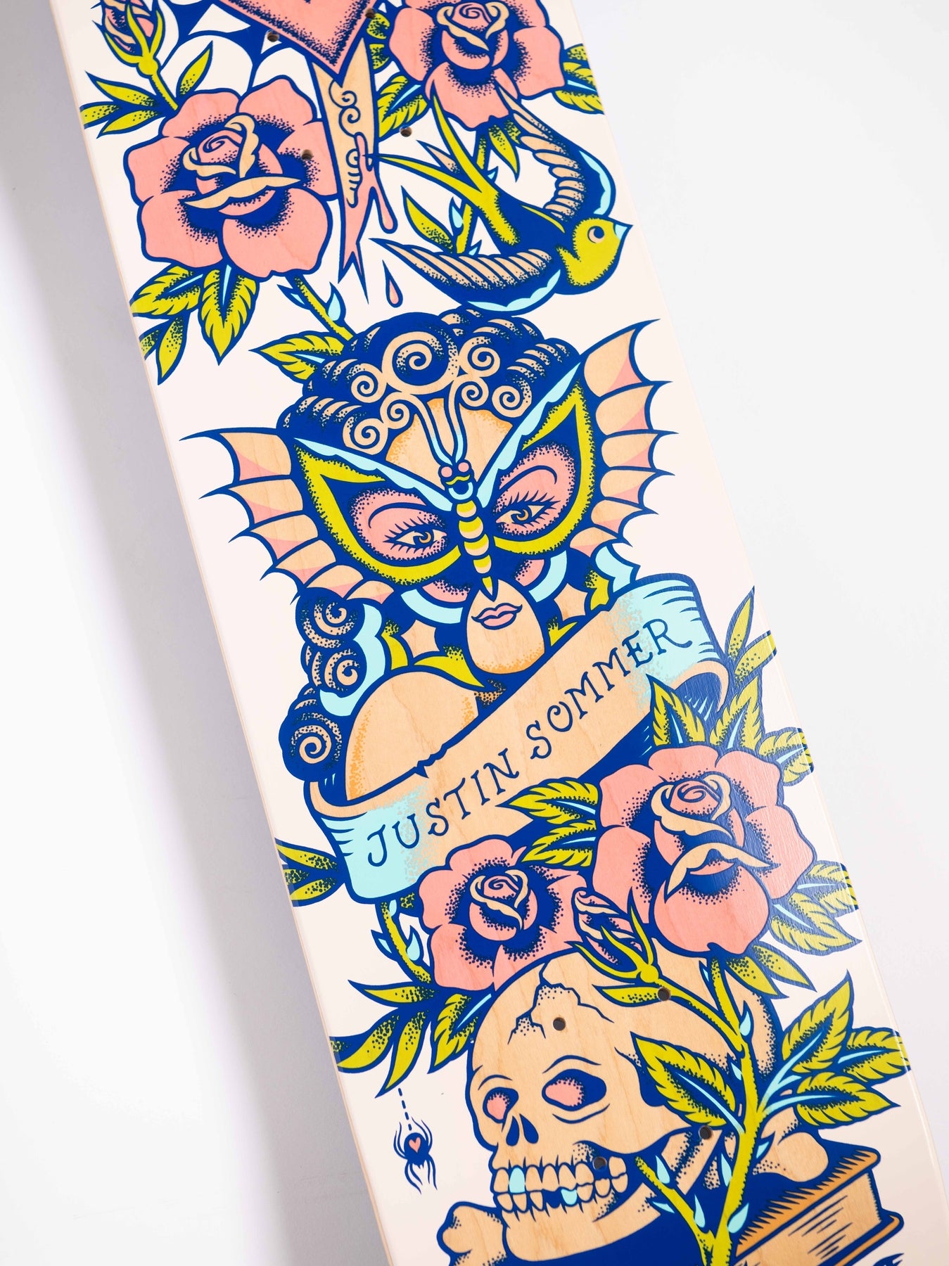Santa Cruz Sommer Tattooed Pro 8.25in x 31.83in Skateboard Deck