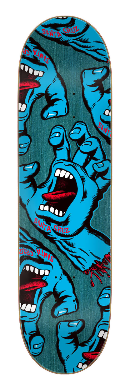 Santa Cruz Crowded Hand 8.25in x 31.83in Skateboard Deck