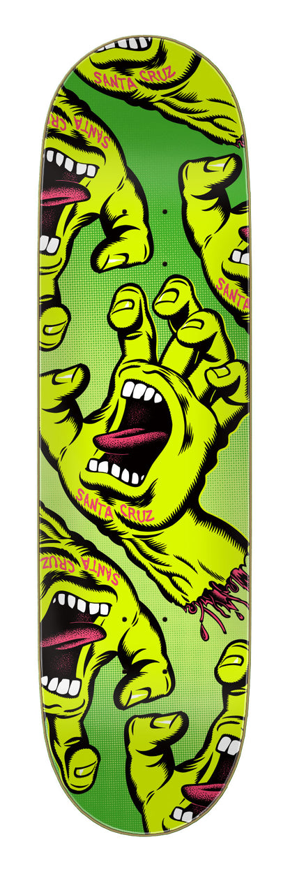 Santa Cruz Crowded Hand 8.5in x 32.2in Skateboard Deck