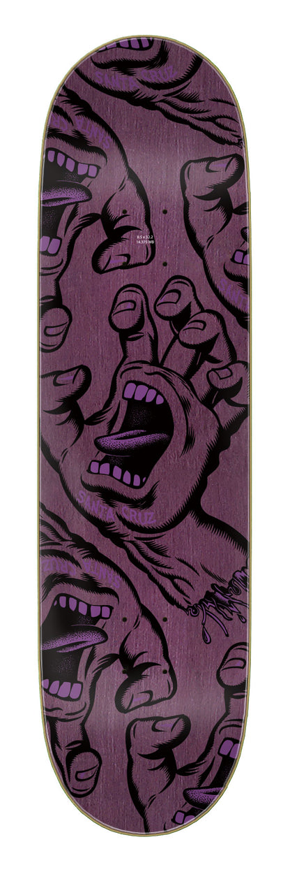 Santa Cruz Crowded Hand 8.5in x 32.2in Skateboard Deck