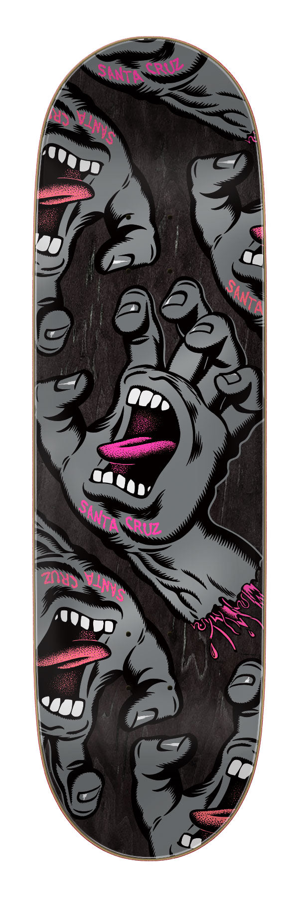 Santa Cruz Crowded Hand 9.00in x 32.15in Skateboard Deck