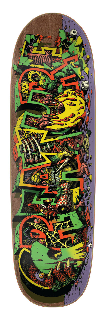 Creature Hallucination 9.25in x 31.95in Egg Shaped Skateboard Deck