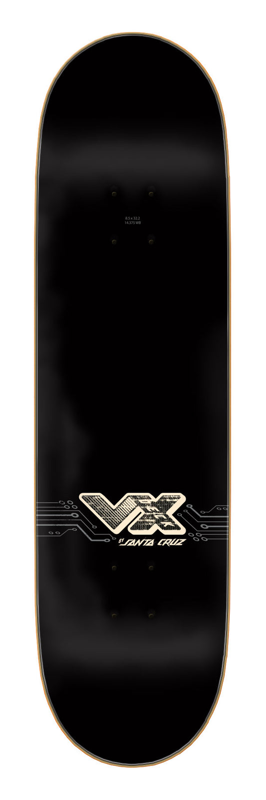 Santa Cruz Wooten Cyber VX 8.5in x 32.2in Skateboard Deck