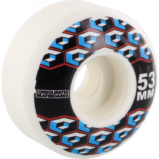 Consolidated Cracked Cube 53mm 99a Skateboard Wheels