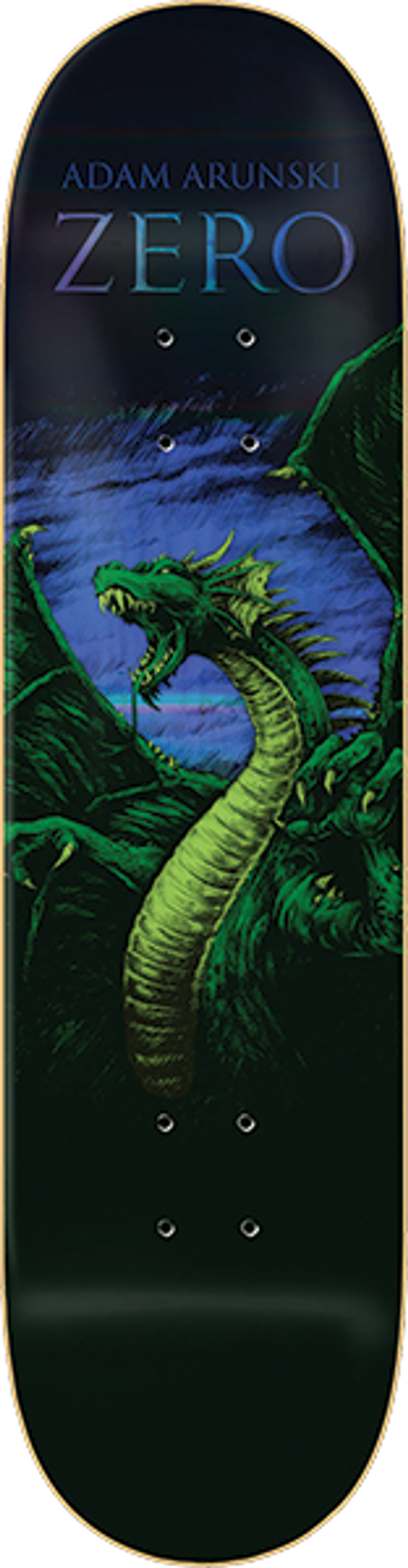 Zero Adam Arunski Holographic Dragon 8.5in x 32.3in Skateboard Deck
