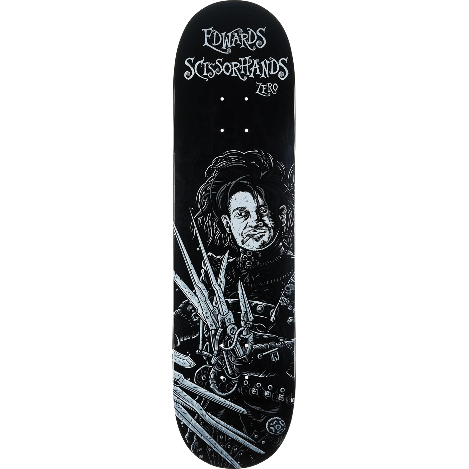 Zero Forrest Edwards Scissor Hands 8.5in x 32.3in Skateboard Deck