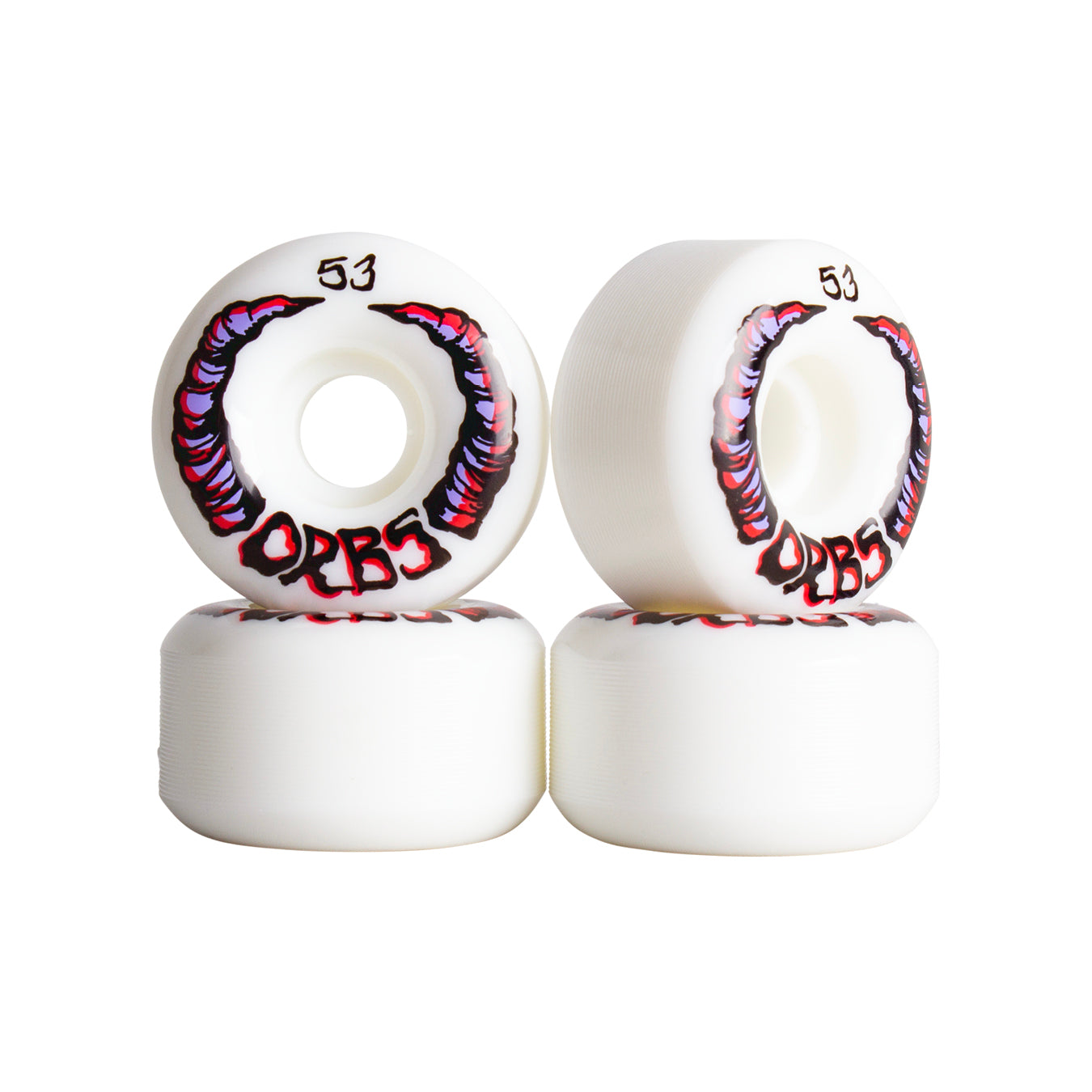 Orbs Apparitions White 53mm 99a Skateboard Wheels