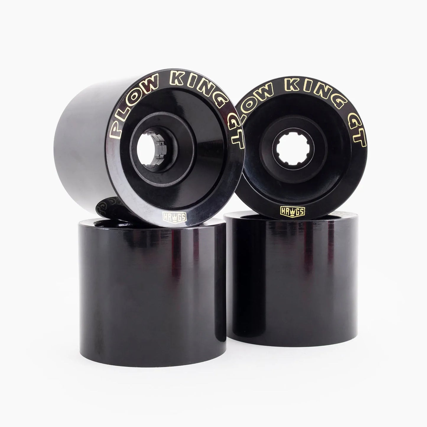 Hawgs Plow King GT 74mm 76a Longboard Wheels Black