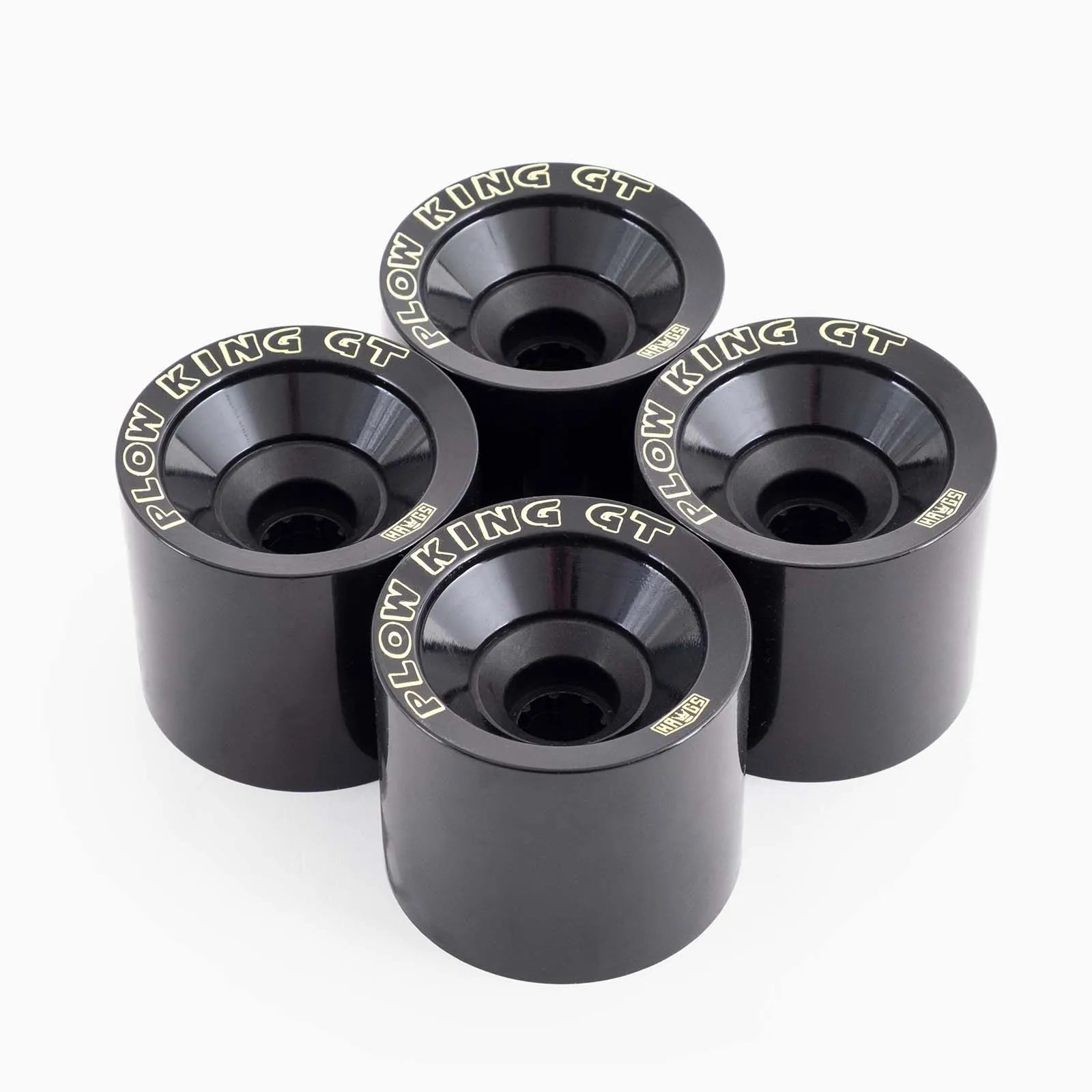 Hawgs Plow King GT 74mm 76a Longboard Wheels Black