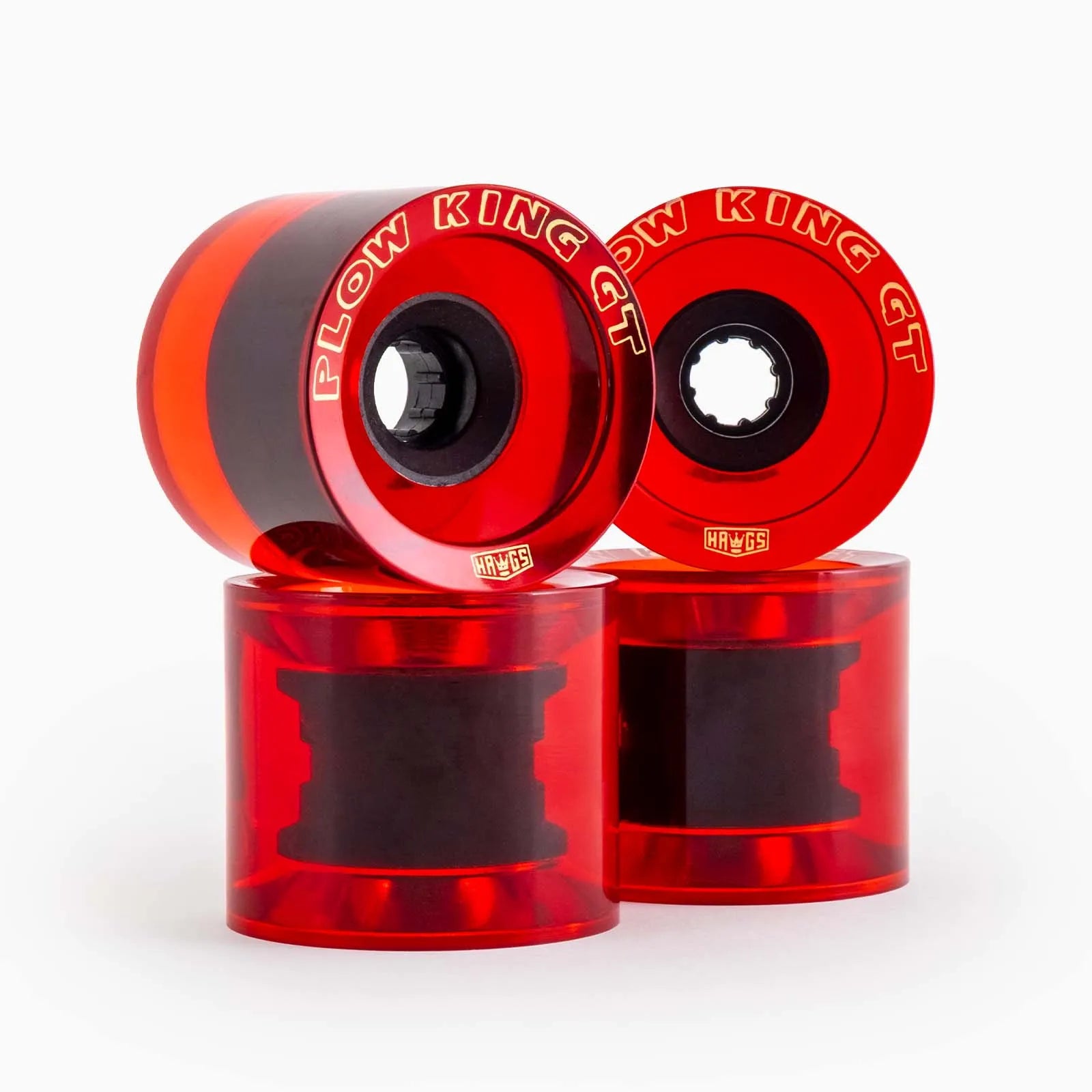 Hawgs Plow King GT 74mm 76a Longboard Wheels Red