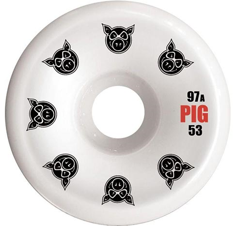 Pig Wheels Multi Pig C-Line Naturals 53mm 97a Skateboard Wheels (Set of 4)