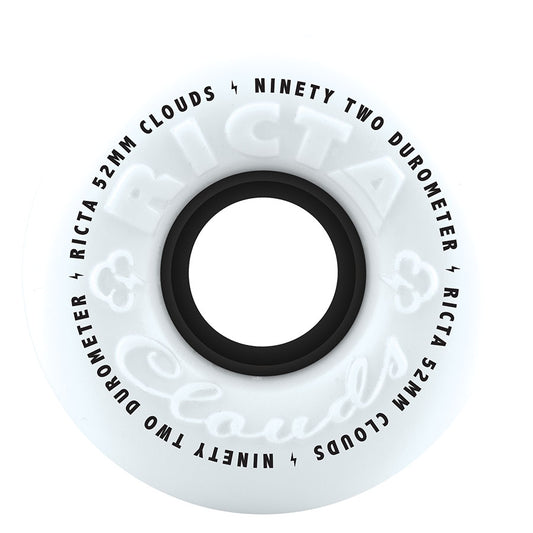 Ricta Wheels 52mm 92a Clouds Black Skateboard Wheels