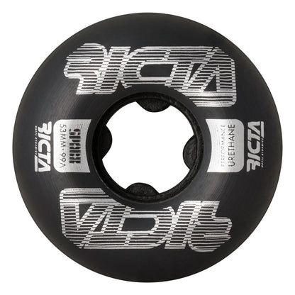 Ricta Wheels 53mm 99a Framework Sparx Black Skateboard Wheels