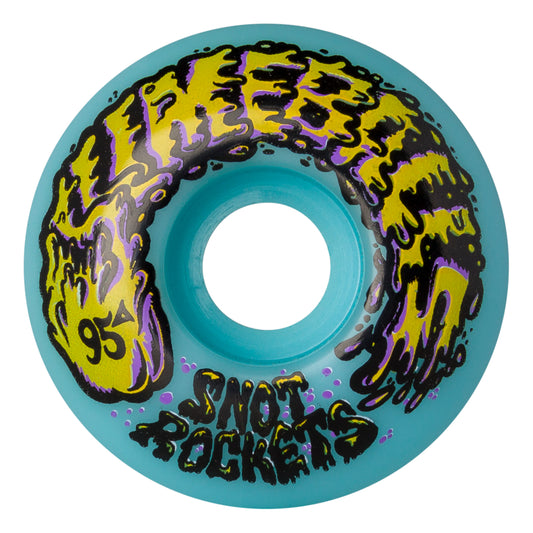 Slime Balls Wheels Snot Rockets 53mm 95a Pastel Blue Skateboard Wheels (Set of 4)