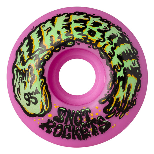 Slime Balls Wheels Snot Rockets 54mm 95a Pastel Pink Skateboard Wheels (Set of 4)