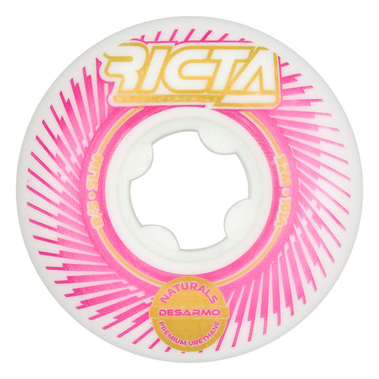 Ricta Wheels 52mm 101a Desarmo Turbine Naturals Slim Skateboard Wheels