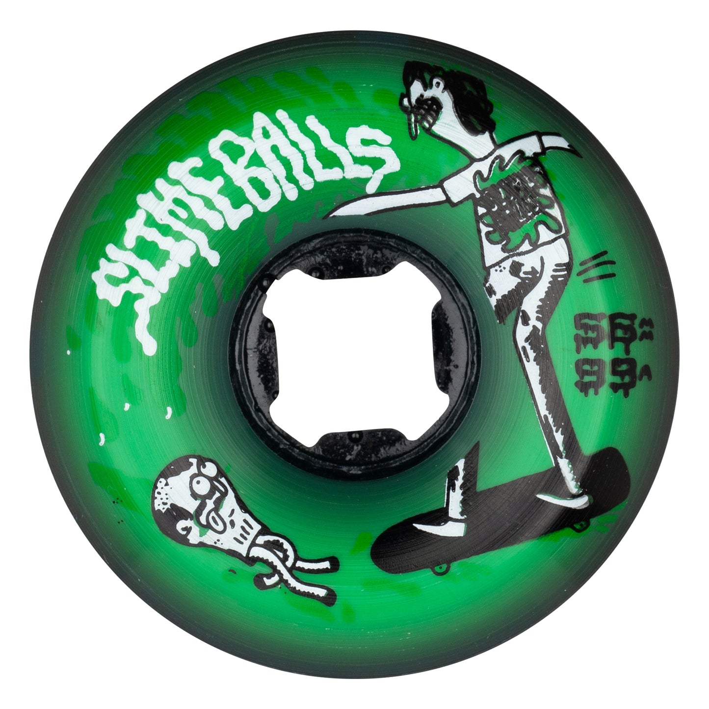 Slime Balls Wheels 56mm 99a Jay Howell Speed Balls Green Skate Wheels