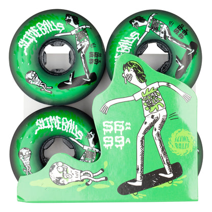 Slime Balls Wheels 56mm 99a Jay Howell Speed Balls Green Skate Wheels