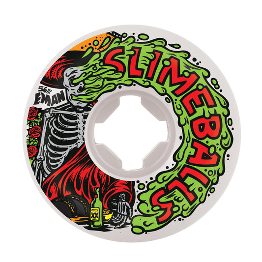 Slime Balls Wheels 56mm 97a Emmanuel Guzman Guest Vomit Mini White Skateboard Wheels