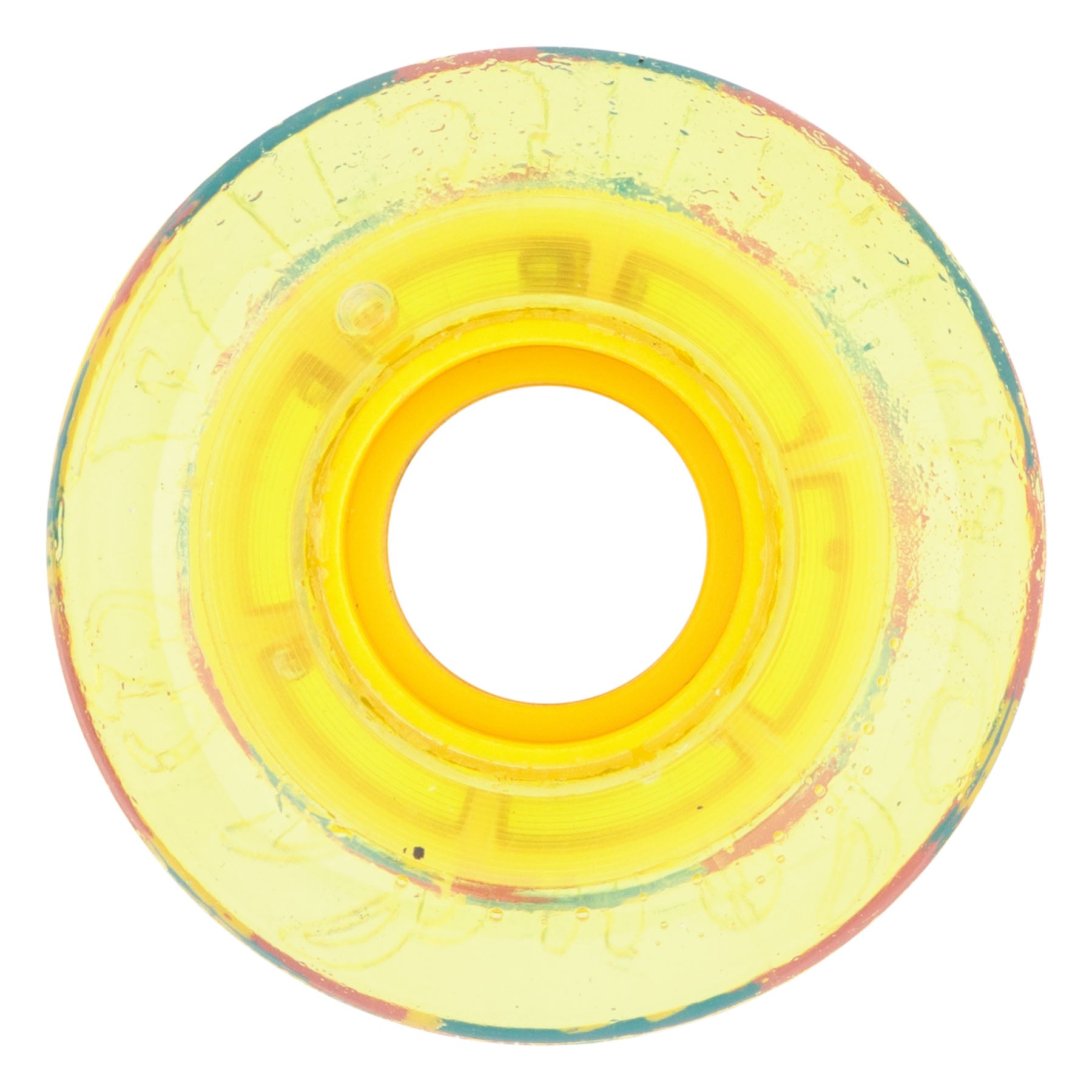 Ricta Wheels 54mm 78a Clear Splatter Clouds Camo Yellow Skateboard Wheels (Set of 4)