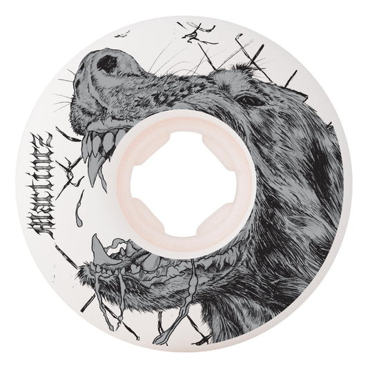OJ Wheels 54mm 99a Milton Martinez Guero Chubbies White Skateboard Wheels (Set of 4)