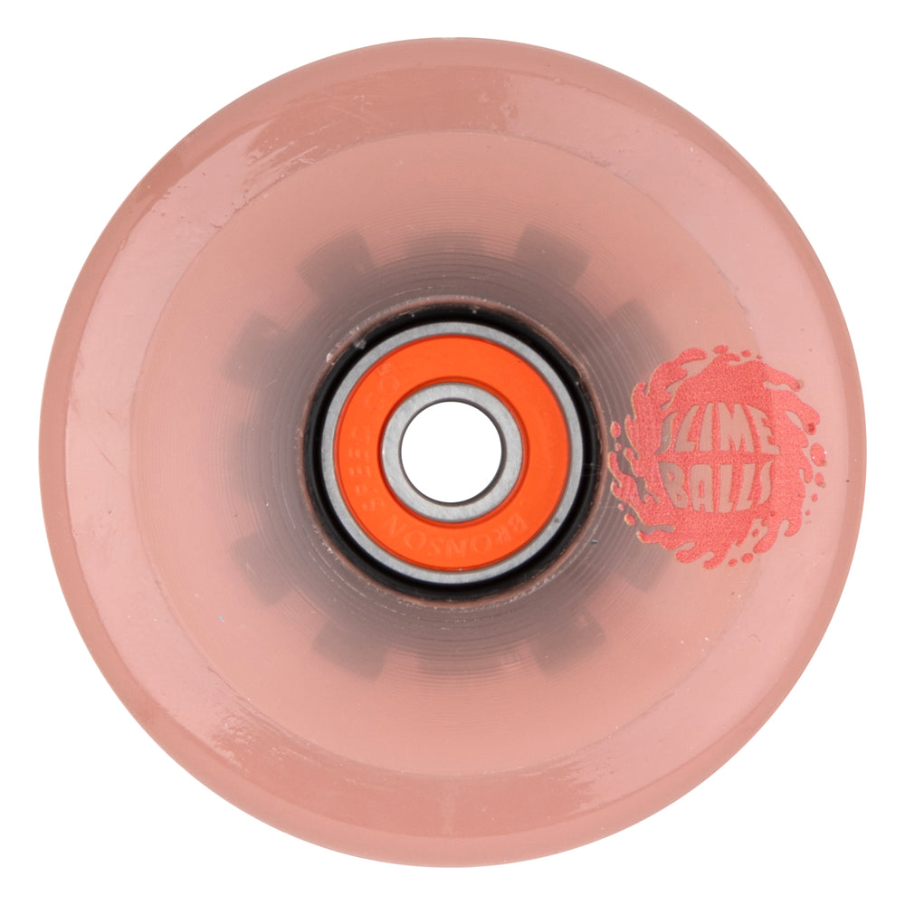 Slime Balls 66mm 78a Pink Eyes Light Ups OG Slime Pink Longboard Wheels