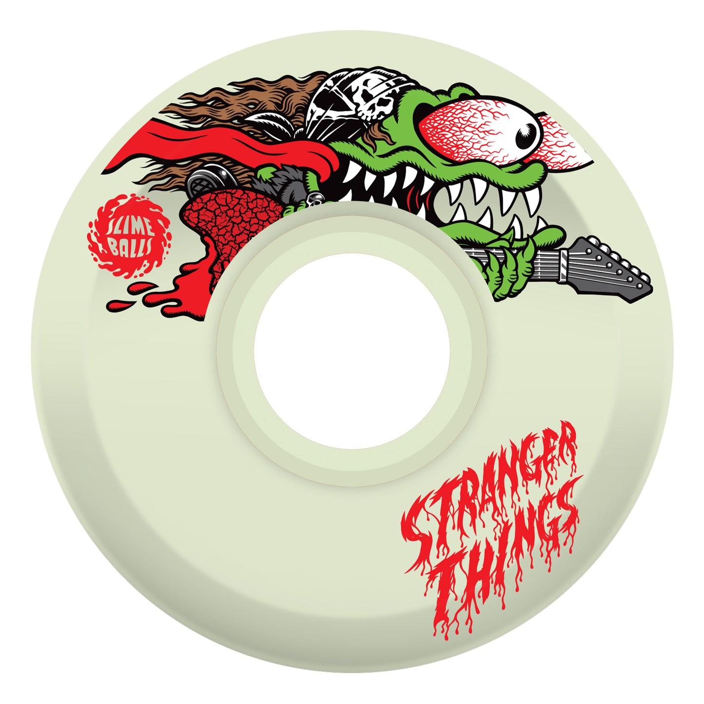 Slime Balls x Stranger Things 60mm 78a Meek Slasher Eddie OG Slime GITD Skate Wheels