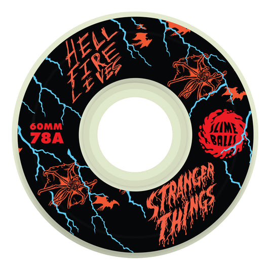 Slime Balls x Stranger Things 60mm 78a Meek Slasher Eddie OG Slime GITD Skate Wheels