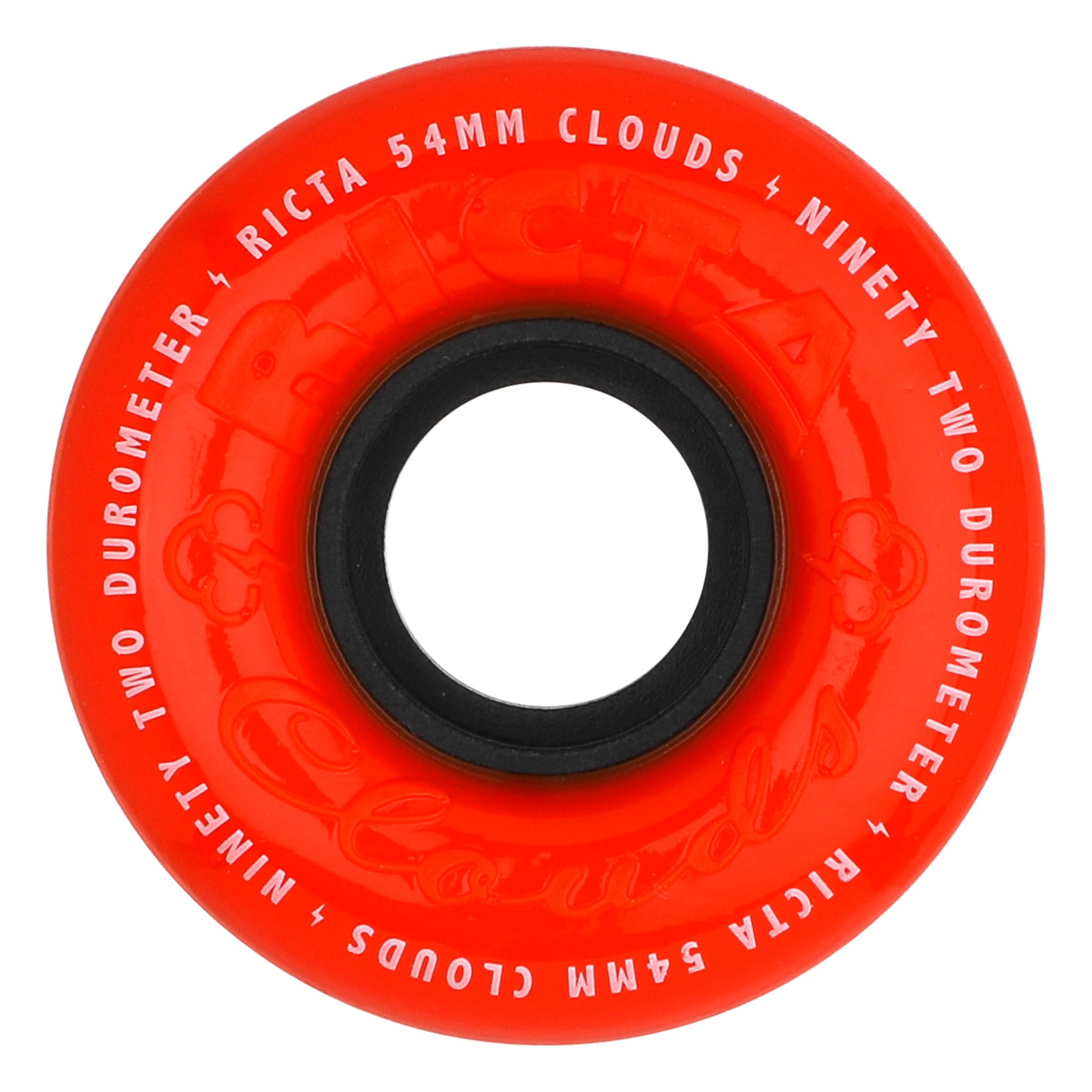 Ricta Wheels 54mm 92a Clouds Red Orange Skateboard Wheels