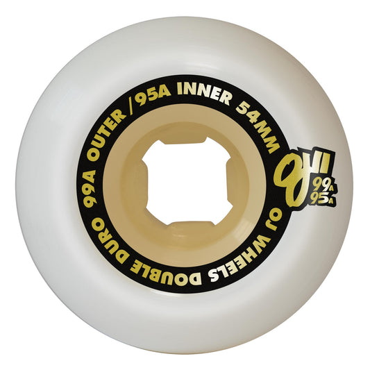 OJ Wheels 54mm 101a/95a Double Duro Gum Hardline Skateboard Wheels