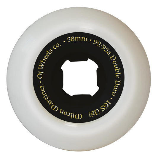 OJ Wheels 58mm 99a/95a Milton Martinez Its Us Witches Double Duro White Mini Combo Skateboard Wheels