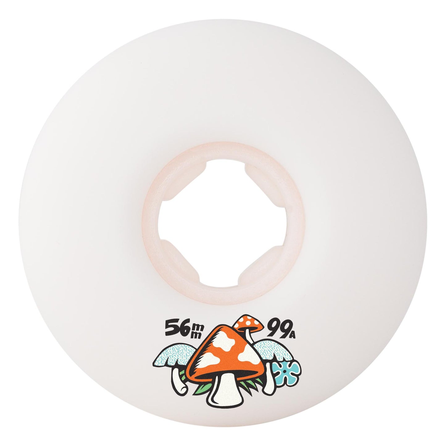 OJ Wheels 56mm 99a Erick Winkowski Mushroom Elite White Mini Combo Skateboard Wheels