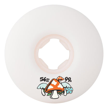 OJ Wheels 56mm 99a Erick Winkowski Mushroom Elite White Mini Combo Skateboard Wheels