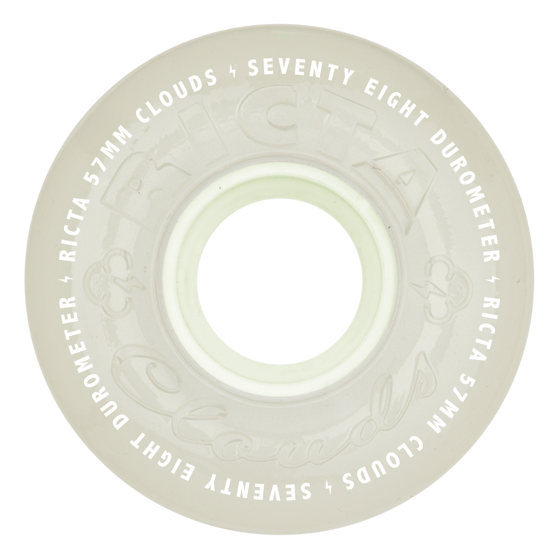 Ricta Wheels 57mm 78a Aqua Glow in the Dark Skateboard Wheels