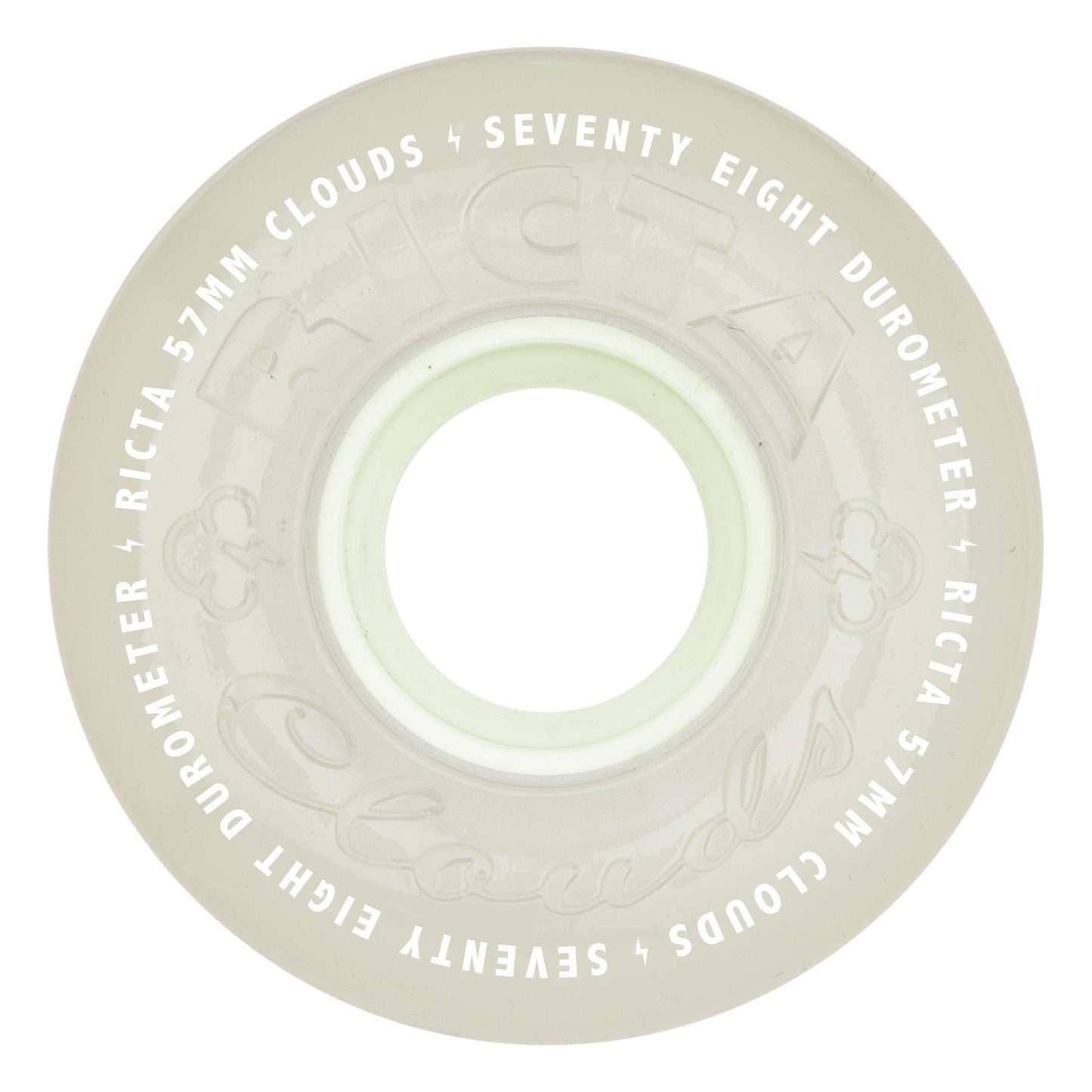Ricta Wheels 57mm 78a Aqua Glow in the Dark Skateboard Wheels