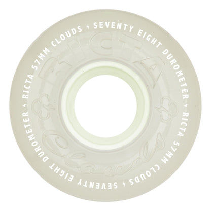 Ricta Wheels 57mm 78a Aqua Glow in the Dark Skateboard Wheels