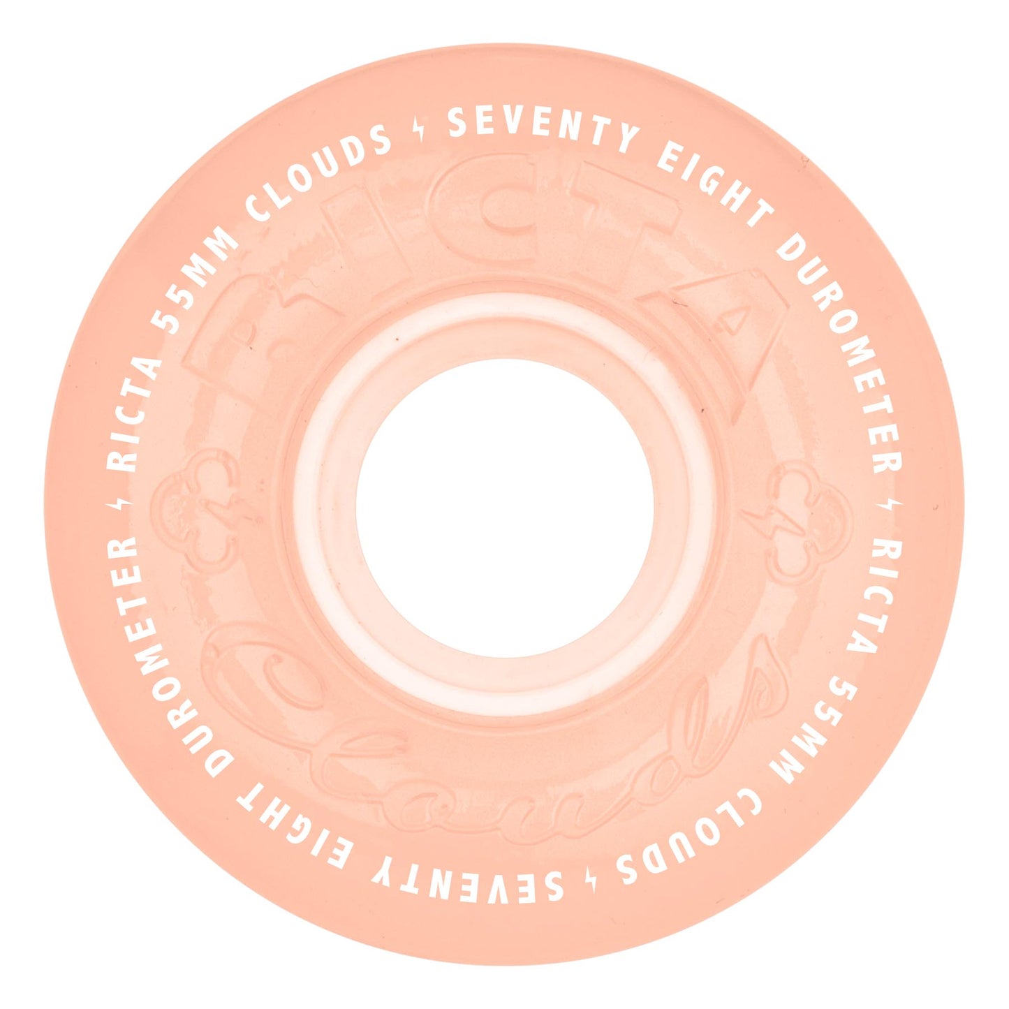 Ricta Wheels 55mm 78a Clouds Red Glow in the Dark Skateboard Wheels