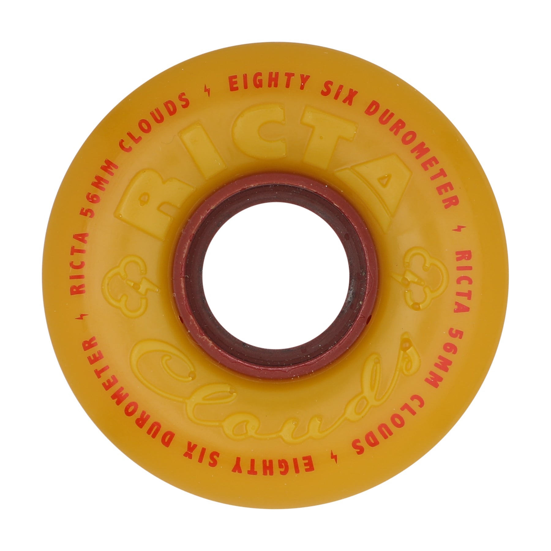 Ricta Wheels 56mm 86a Clouds Metallic Silver Skateboard Wheels